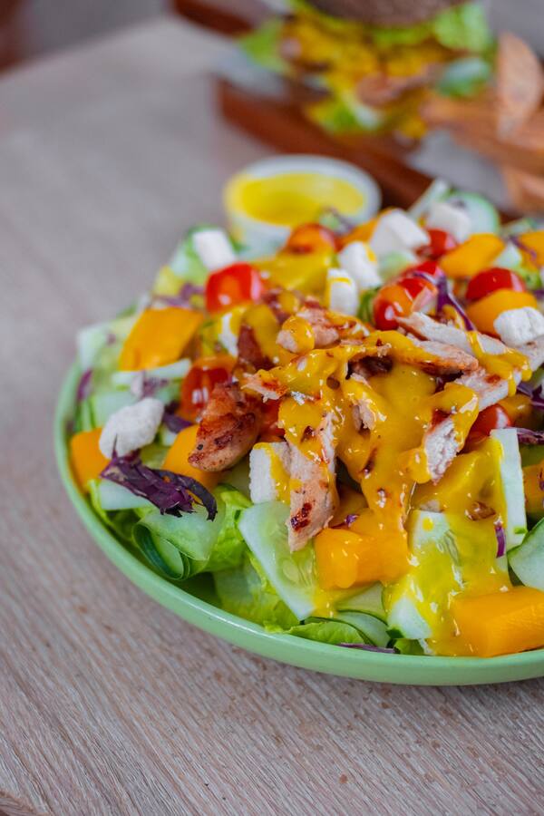 Mango chicken salad